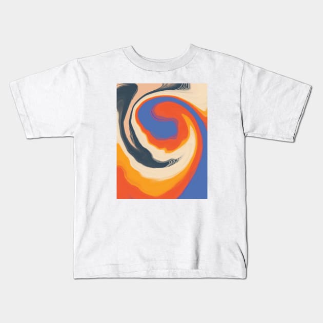 Abstract Kids T-Shirt by bananapeppersart